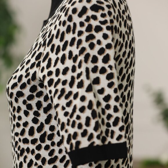 Ann Taylor Leopard Print Short Sleeve Sweater - Picture 5 of 10